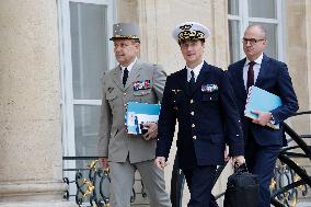 French Weekly Cabinet meeting in Paris - France