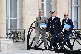 French Weekly Cabinet Meeting - Paris