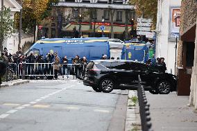 Nicolas Sarkozy Leaves Prison de la Sante - Paris