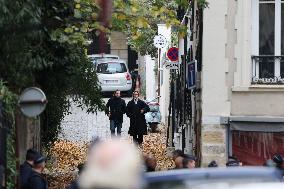 Pierre and Jean Sarkozy Near Their Father's Residence - Paris