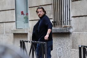 Pierre and Jean Sarkozy Near Their Father's Residence - Paris