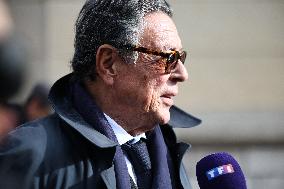 Nicolas Sarkozy Lawyer Jean-Michel Darrois leaving Prison de la Sante - Paris