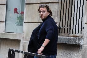 Pierre and Jean Sarkozy Near Their Father's Residence - Paris