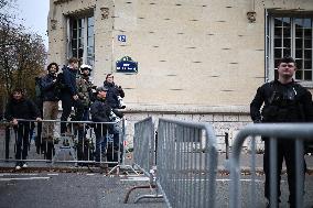 Nicolas Sarkozy Leaving Prison de la Sante - Paris