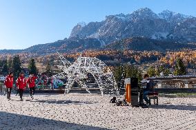 Cortina Olympic Square Sighting - Italy