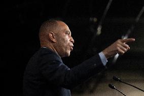 United States House Minority Leader Hakeem Jeffries hosts a press conference on the 41st day of the Democrat Shutdown