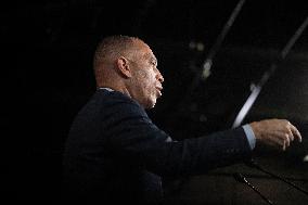 United States House Minority Leader Hakeem Jeffries hosts a press conference on the 41st day of the Democrat Shutdown