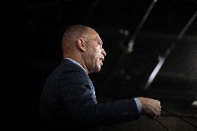 United States House Minority Leader Hakeem Jeffries hosts a press conference on the 41st day of the Democrat Shutdown