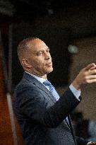 United States House Minority Leader Hakeem Jeffries hosts a press conference on the 41st day of the Democrat Shutdown