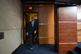 United States House Minority Leader Hakeem Jeffries hosts a press conference on the 41st day of the Democrat Shutdown