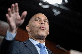 United States House Minority Leader Hakeem Jeffries hosts a press conference on the 41st day of the Democrat Shutdown