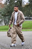 Arrival of French national team players - Clairefontaine