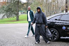 Arrival of French national team players - Clairefontaine