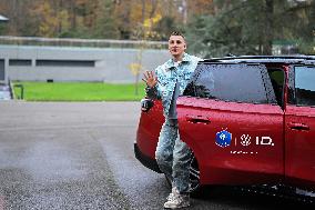 Arrival of French national team players - Clairefontaine