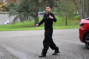 Arrival of French national team players - Clairefontaine