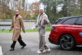 Arrival of French national team players - Clairefontaine