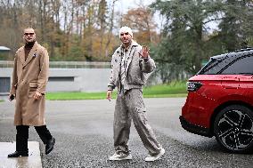 Arrival of French national team players - Clairefontaine