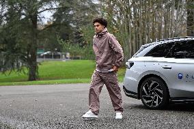 Arrival of French national team players - Clairefontaine