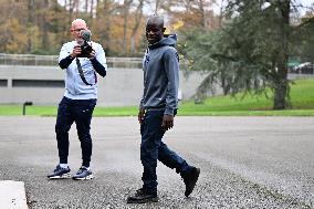 Arrival of French national team players - Clairefontaine
