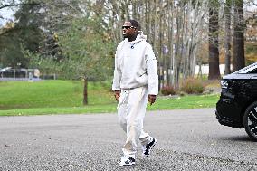 Arrival of French national team players - Clairefontaine