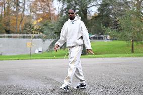 Arrival of French national team players - Clairefontaine