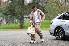 Arrival of French national team players - Clairefontaine