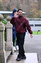 Arrival of French national team players - Clairefontaine