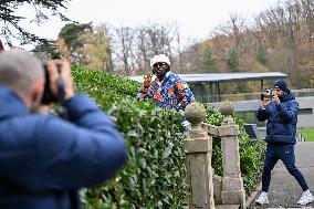 Arrival of French national team players - Clairefontaine