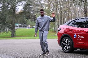 Arrival of French national team players - Clairefontaine