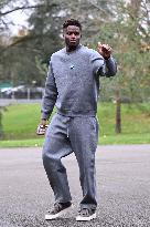 Arrival of French national team players - Clairefontaine