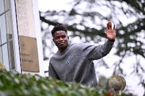 Arrival of French national team players - Clairefontaine