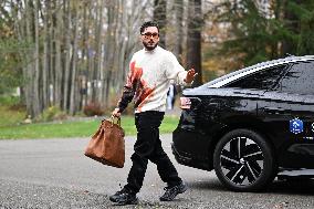 Arrival of French national team players - Clairefontaine