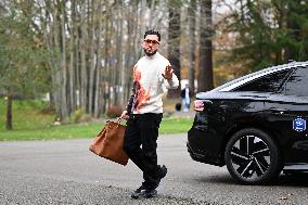 Arrival of French national team players - Clairefontaine