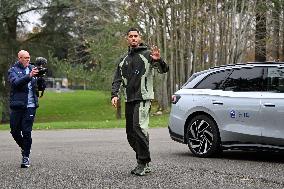 Arrival of French national team players - Clairefontaine