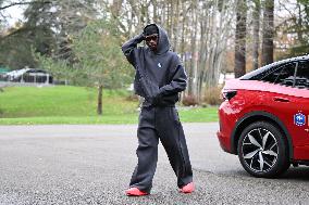 Arrival of French national team players - Clairefontaine