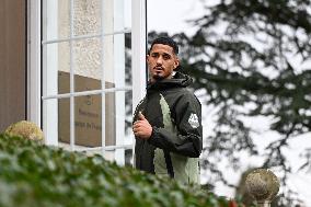 Arrival of French national team players - Clairefontaine