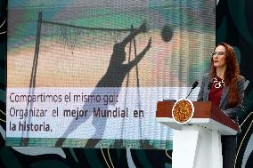 Mexico’s President Sheinbaum Pardo presents 2026 FIFA World Cup - Mexico
