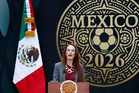 Mexico’s President Sheinbaum Pardo presents 2026 FIFA World Cup - Mexico