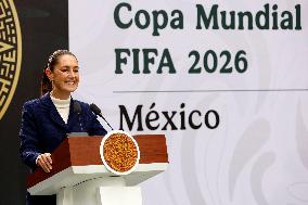 Mexico’s President Sheinbaum Pardo presents 2026 FIFA World Cup - Mexico