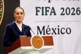 Mexico’s President Sheinbaum Pardo presents 2026 FIFA World Cup - Mexico