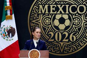 Mexico’s President Sheinbaum Pardo presents 2026 FIFA World Cup - Mexico