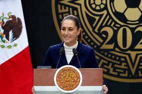 Mexico’s President Sheinbaum Pardo presents 2026 FIFA World Cup - Mexico