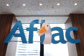 Aflac Life Insurance sign and logo