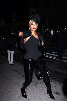 Laverne Cox at premiere of A Very Jonas Christmas Movie - NYC