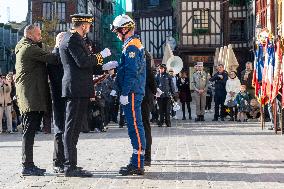 Commemoration of the 107th anniversary of the 11 November 1918 -  Troyes