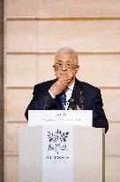 Macron and Mahmud Abbas Press Conf at Elysee Palace - Paris
