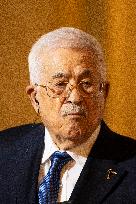 Macron and Mahmud Abbas Press Conf at Elysee Palace - Paris