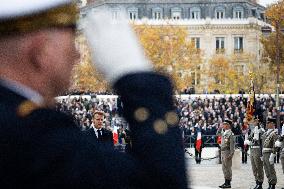 Commemoration Ceremony For The 107Th Anniversary Of The 1918 Armistice - Paris