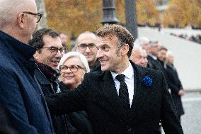 Commemoration Ceremony For The 107Th Anniversary Of The 1918 Armistice - Paris