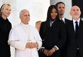 Naomi Campbell Meets Pope Leo XIV - Vatican